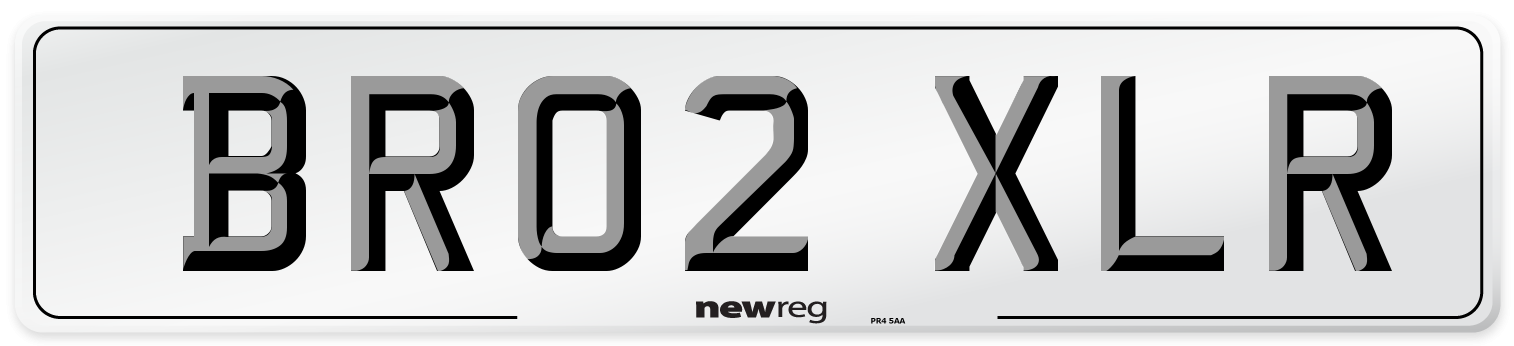 BR02 XLR Number Plate from New Reg